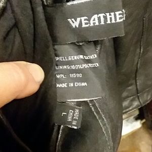 Reversible Leather/Suede Coat. L. Weatherproof